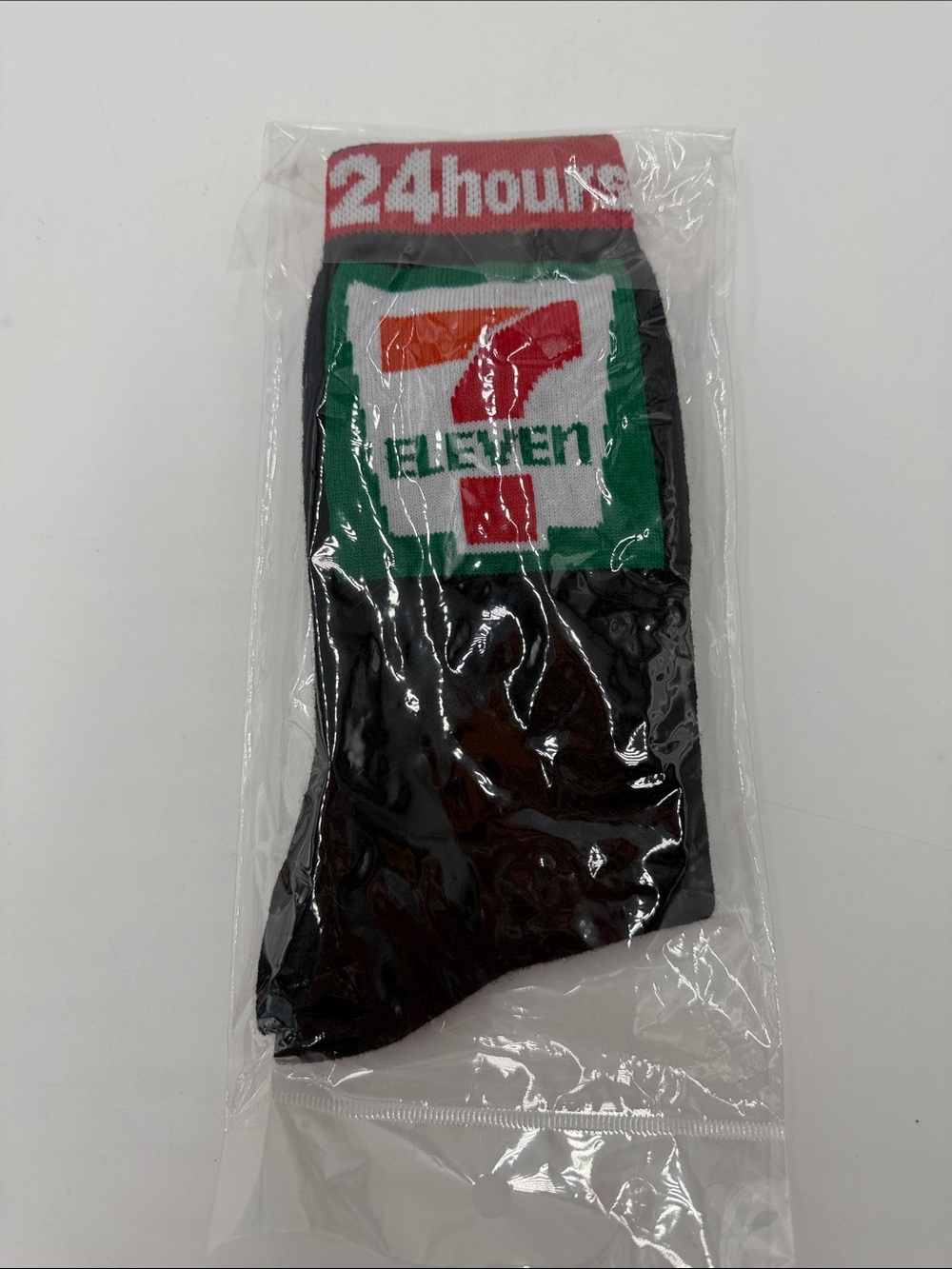 Logo Black Crew Socks with 24hours Cuff